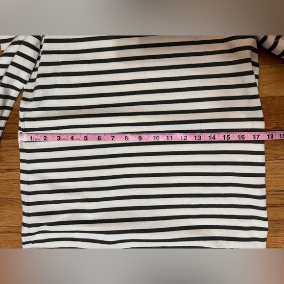 Rebecca Minkoff Gray/Green and White Striped Long Sleeve Dress - Picture 12 of 12